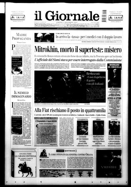 Il giornale : quotidiano del mattino